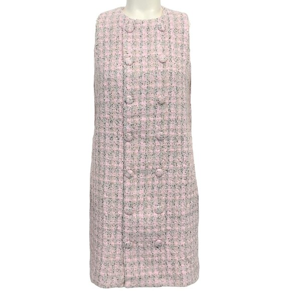 Pomander Place Peony Tweed Bianca Sleeveless Dress - Picture 1 of 4